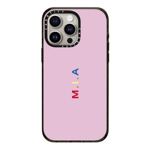 CASETiFY iPhone 15 Pro Max ケース ブラック インパクトケース Custom Case - m. i.a