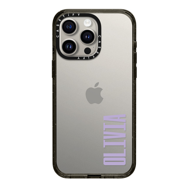 CASETiFY iPhone 15 Pro Max ケース ブラック インパクトケース Custom Case - Olivia