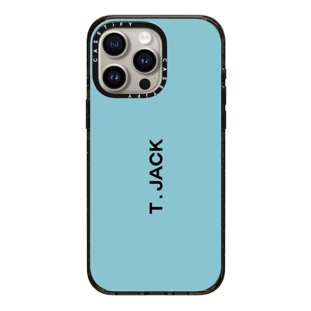 CASETiFY iPhone 15 Pro Max ケース ブラック インパクトケース Custom Case - t. Jack