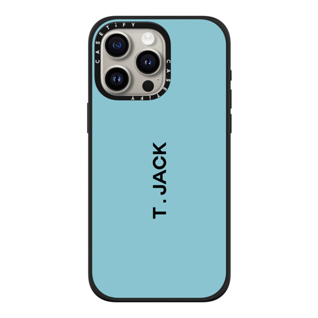 CASETiFY iPhone 15 Pro Max ケース マットブラック インパクトケース MagSafe対応 Custom Case - t. Jack