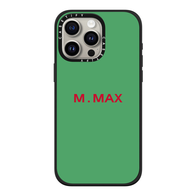 CASETiFY iPhone 15 Pro Max ケース マットブラック インパクトケース MagSafe対応 Custom Case - m. Max