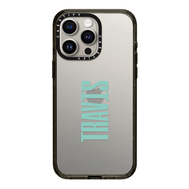 CASETiFY iPhone 15 Pro Max ケース ブラック インパクトケース Custom Case - Travis