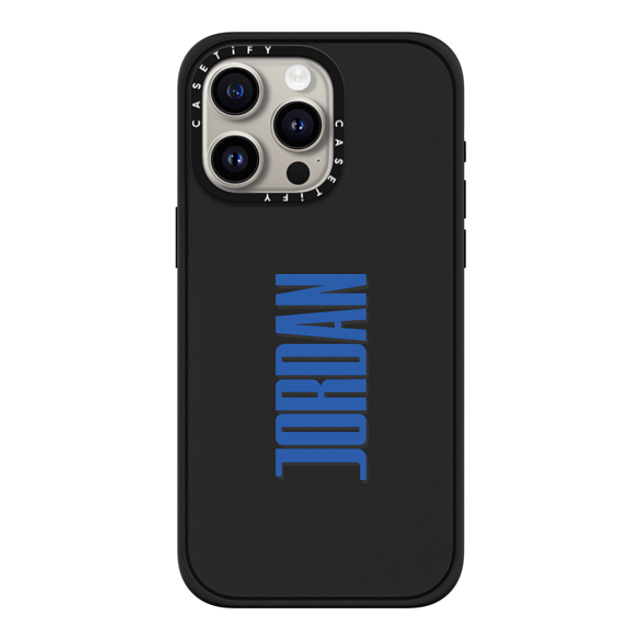 CASETiFY iPhone 15 Pro Max ケース マットブラック インパクトケース MagSafe対応 Custom Case - Jordan