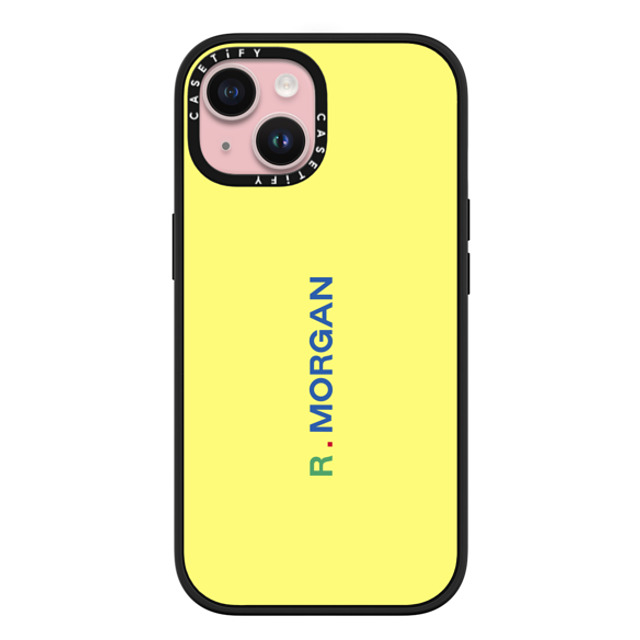 CASETiFY iPhone 15 ケース マットブラック インパクトケース MagSafe対応 Custom Case - r. Morgan