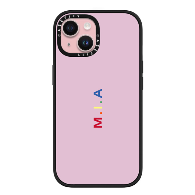 CASETiFY iPhone 15 ケース マットブラック インパクトケース MagSafe対応 Custom Case - m. i.a