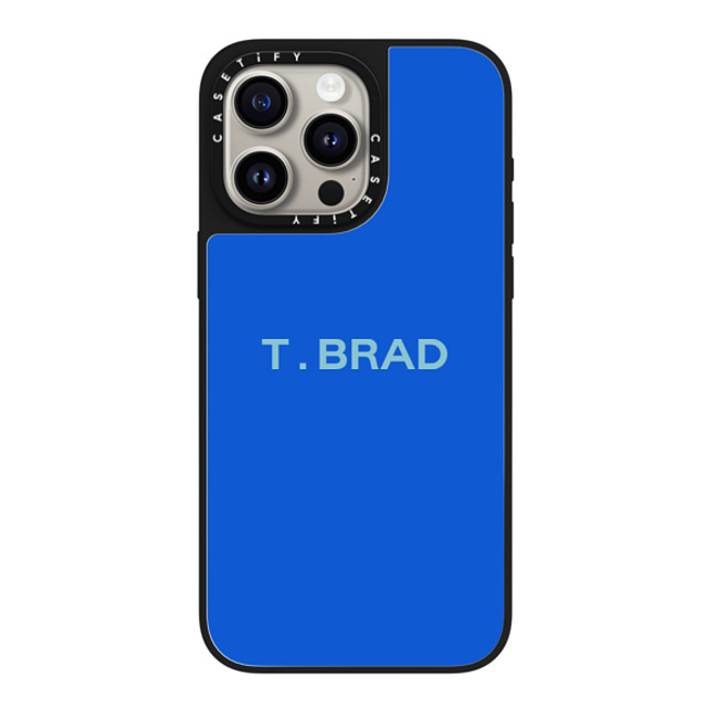 CASETiFY iPhone 15 Pro Max ケース Silver on Black ミラーケース MagSafe対応 Custom Case - t. Brad