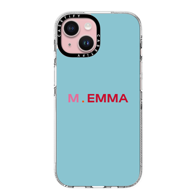 CASETiFY iPhone 15 ケース クリア クリア ケース MagSafe対応 Custom Case - M. Emma