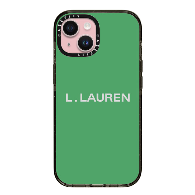 CASETiFY iPhone 15 ケース ブラック インパクトケース Custom Case - l. Lauren