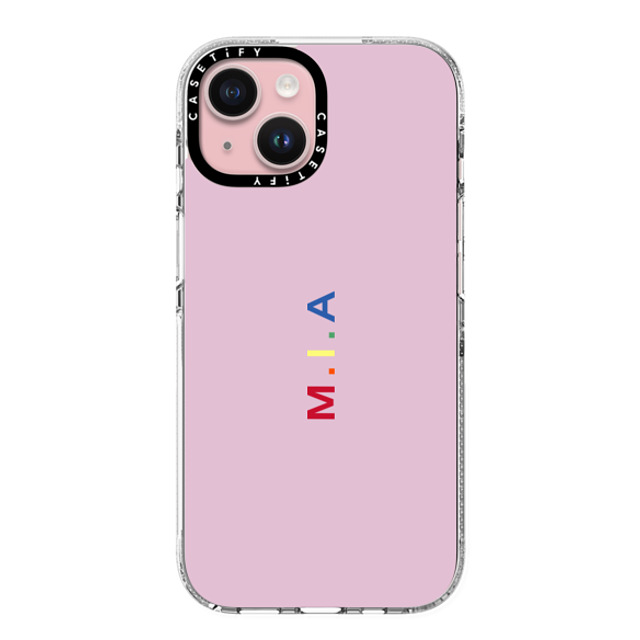 CASETiFY iPhone 15 ケース クリア クリア ケース MagSafe対応 Custom Case - m. i.a