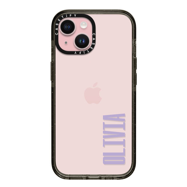 CASETiFY iPhone 15 ケース ブラック インパクトケース Custom Case - Olivia