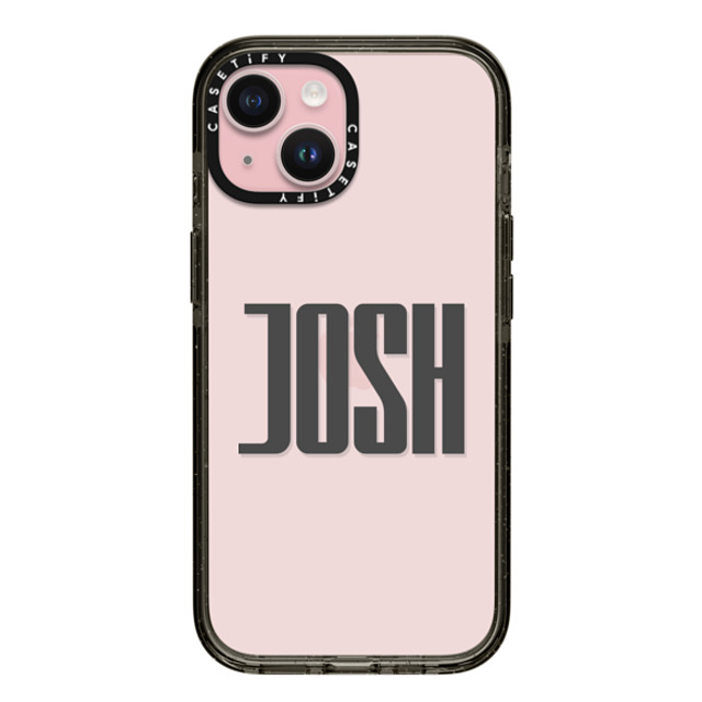 CASETiFY iPhone 15 ケース ブラック インパクトケース Custom Case - Josh