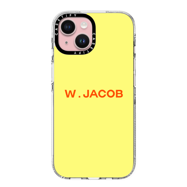 CASETiFY iPhone 15 ケース クリア クリア ケース MagSafe対応 Custom Case - w. Jacob