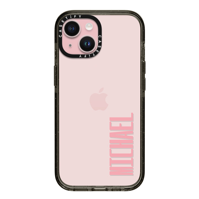 CASETiFY iPhone 15 ケース ブラック インパクトケース Custom Case - Michael