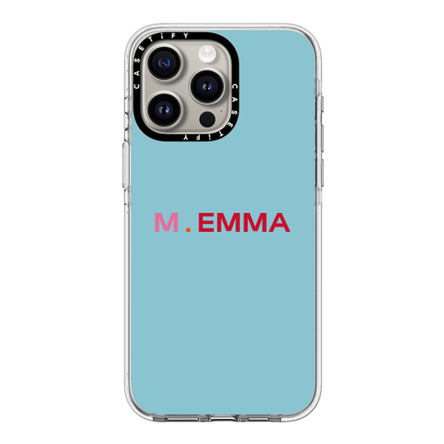 CASETiFY iPhone 15 Pro Max ケース クリア クリア ケース MagSafe対応 Custom Case - M. Emma