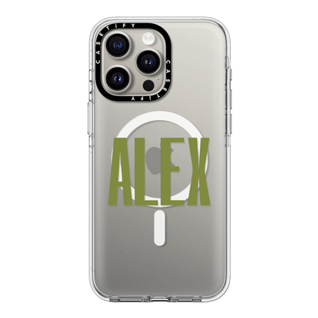 CASETiFY iPhone 15 Pro Max ケース クリア クリア ケース MagSafe対応 Custom Case - Alex