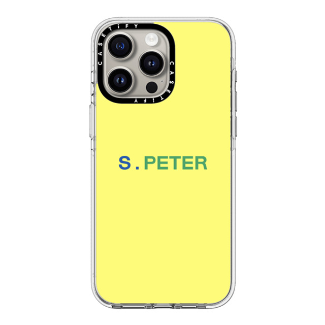 CASETiFY iPhone 15 Pro Max ケース クリア クリア ケース MagSafe対応 Custom Case - s. Peter