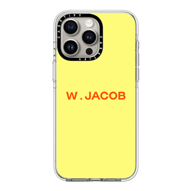 CASETiFY iPhone 15 Pro Max ケース クリア クリア ケース MagSafe対応 Custom Case - w. Jacob