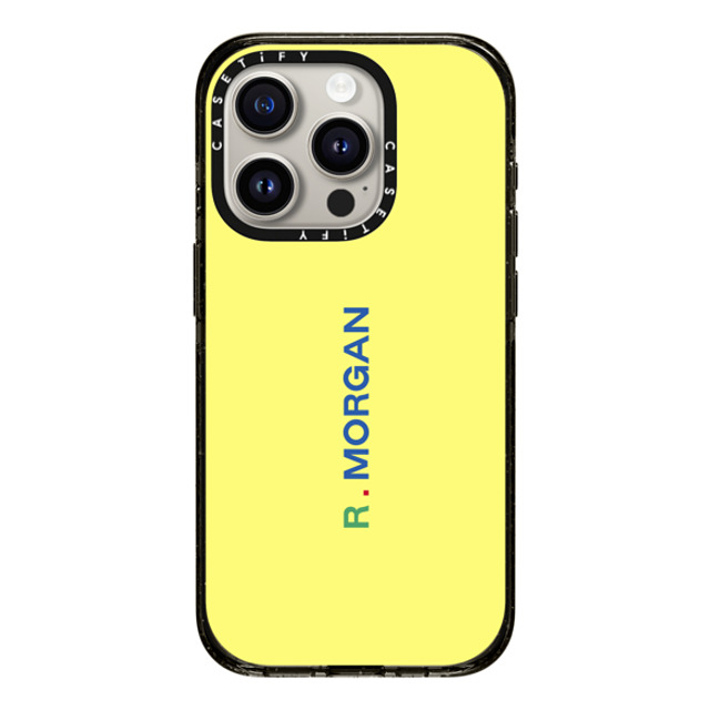 CASETiFY iPhone 15 Pro ケース ブラック インパクトケース MagSafe対応 Custom Case - r. Morgan