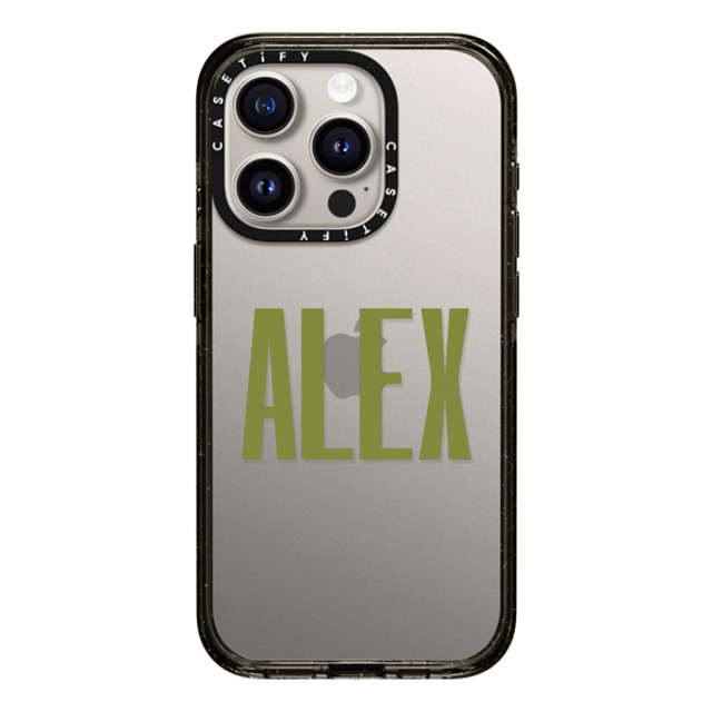 CASETiFY iPhone 15 Pro ケース ブラック インパクトケース Custom Case - Alex