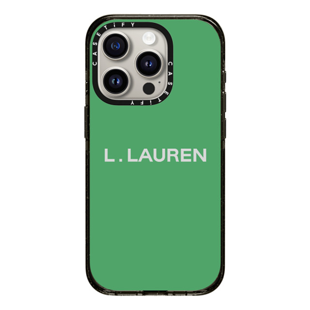 CASETiFY iPhone 15 Pro ケース ブラック インパクトケース Custom Case - l. Lauren