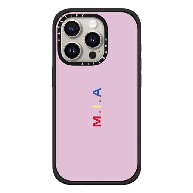 CASETiFY iPhone 15 Pro ケース マットブラック インパクトケース MagSafe対応 Custom Case - m. i.a