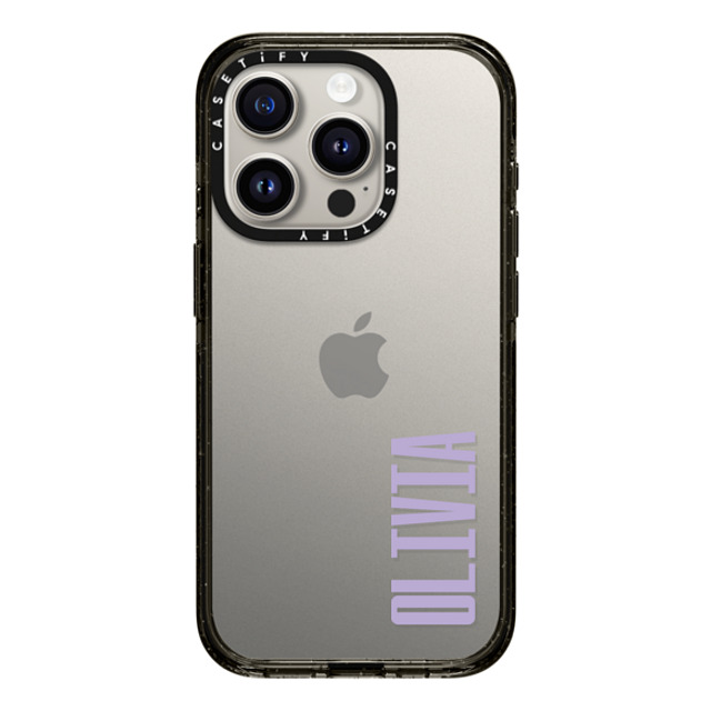 CASETiFY iPhone 15 Pro ケース ブラック インパクトケース Custom Case - Olivia