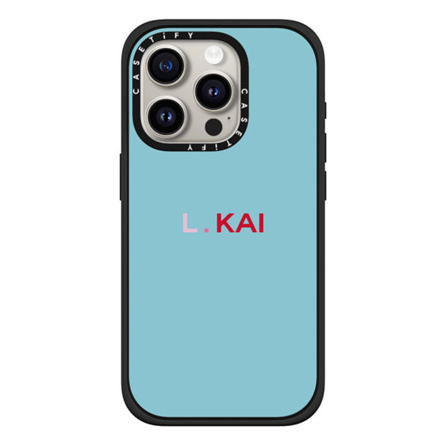 CASETiFY iPhone 15 Pro ケース マットブラック インパクトケース MagSafe対応 Custom Case - l. Kai