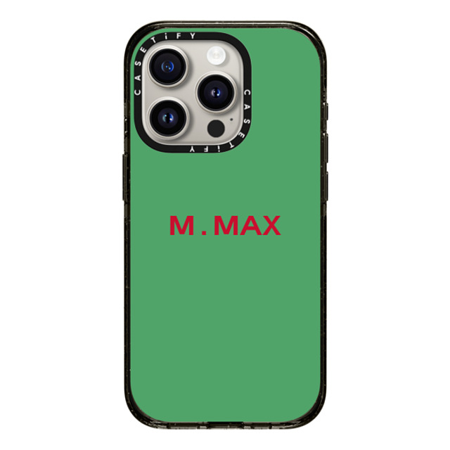 CASETiFY iPhone 15 Pro ケース ブラック インパクトケース Custom Case - m. Max