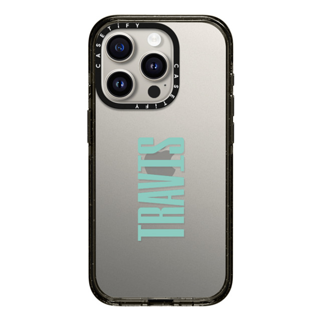 CASETiFY iPhone 15 Pro ケース ブラック インパクトケース Custom Case - Travis