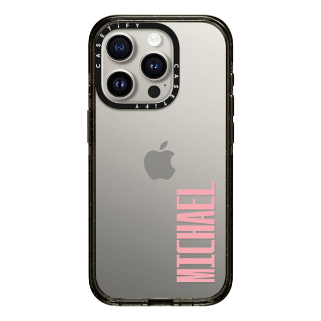 CASETiFY iPhone 15 Pro ケース ブラック インパクトケース Custom Case - Michael