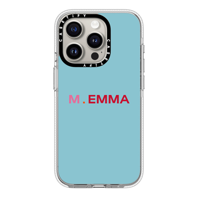 CASETiFY iPhone 15 Pro ケース クリア クリア ケース MagSafe対応 Custom Case - M. Emma