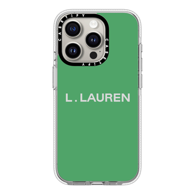 CASETiFY iPhone 15 Pro ケース クリア クリア ケース MagSafe対応 Custom Case - l. Lauren