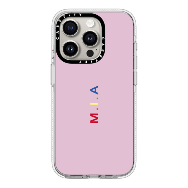 CASETiFY iPhone 15 Pro ケース クリア クリア ケース MagSafe対応 Custom Case - m. i.a