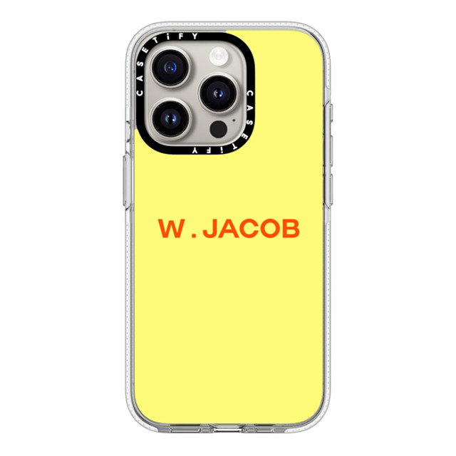 CASETiFY iPhone 15 Pro ケース クリア クリア ケース MagSafe対応 Custom Case - w. Jacob