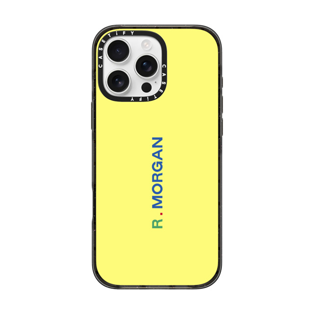 CASETiFY iPhone 16 Pro Max ケース ブラック インパクトケース MagSafe対応 Custom Case - r. Morgan