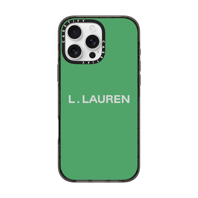 CASETiFY iPhone 16 Pro Max ケース ブラック インパクトケース MagSafe対応 Custom Case - l. Lauren
