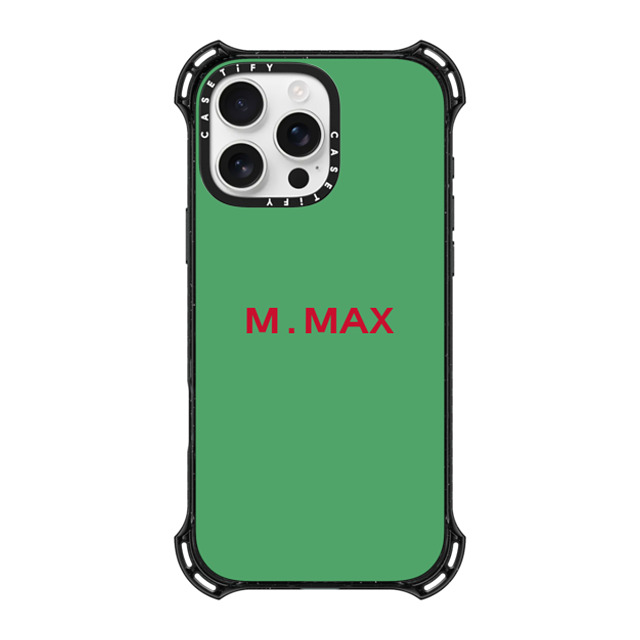 CASETiFY iPhone 16 Pro Max ケース ブラック バウンスケース Custom Case - m. Max