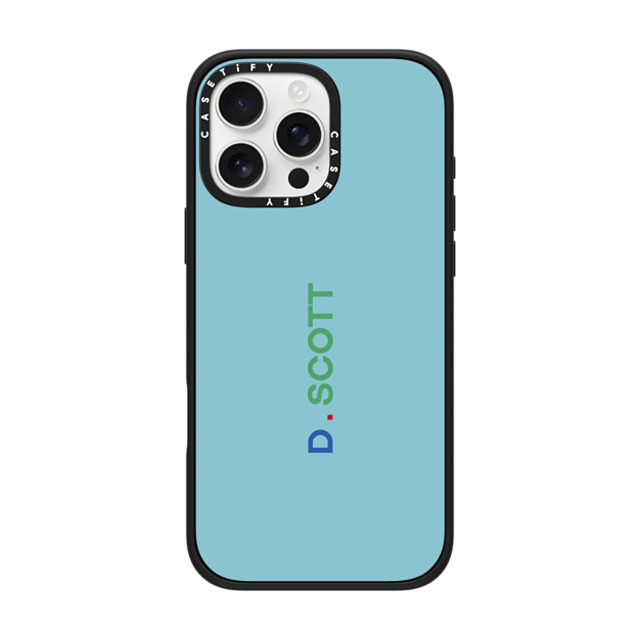 CASETiFY iPhone 16 Pro Max ケース マットブラック インパクトケース Custom Case - d. Scott