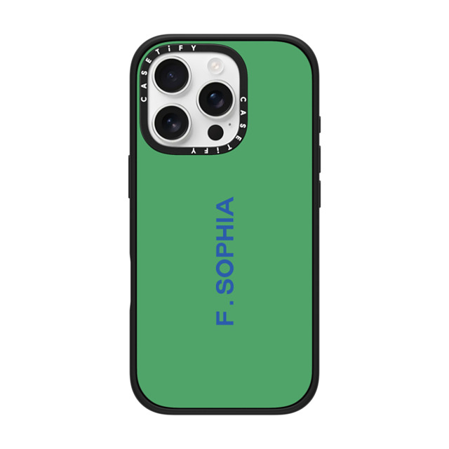 CASETiFY iPhone 16 Pro ケース マットブラック インパクトケース MagSafe対応 Custom Case - F. Sophia