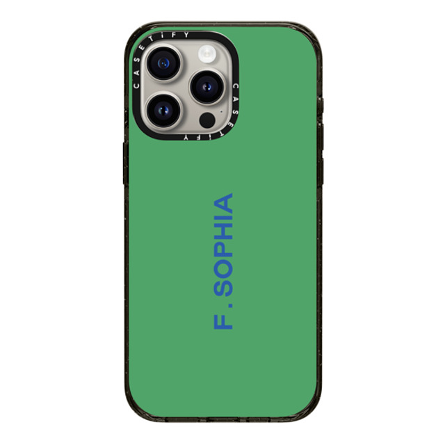 CASETiFY iPhone 15 Pro Max ケース ブラック インパクトケース MagSafe対応 Custom Case - F. Sophia