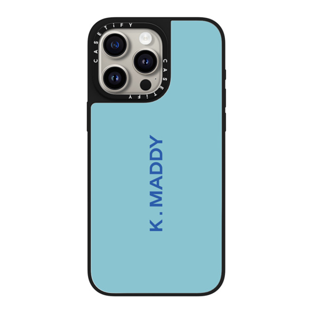 CASETiFY iPhone 15 Pro Max ケース Silver on Black ミラーケース MagSafe対応 Custom Case - k. Maddy