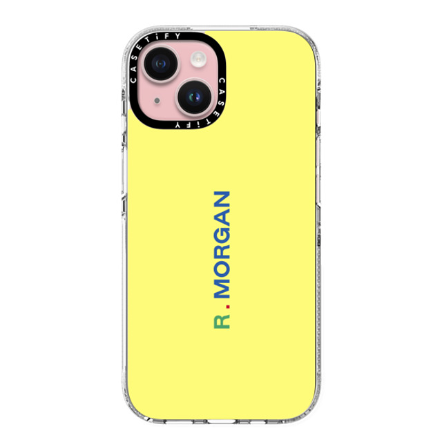 CASETiFY iPhone 15 ケース クリア クリア ケース MagSafe対応 Custom Case - r. Morgan