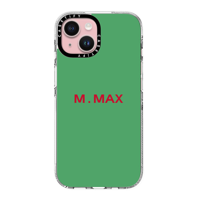 CASETiFY iPhone 15 ケース クリア クリア ケース MagSafe対応 Custom Case - m. Max