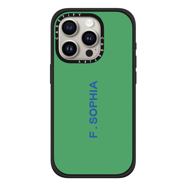 CASETiFY iPhone 15 Pro ケース マットブラック インパクトケース MagSafe対応 Custom Case - F. Sophia