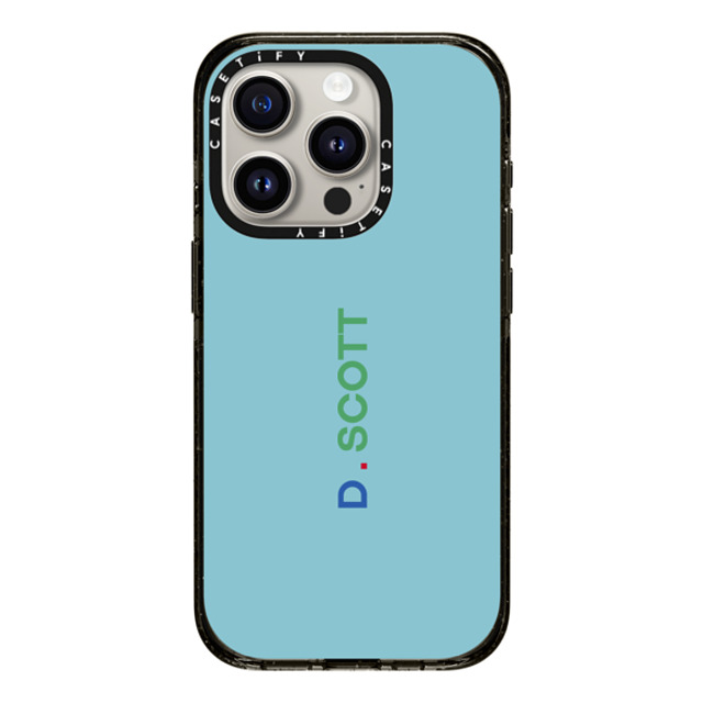 CASETiFY iPhone 15 Pro ケース ブラック インパクトケース Custom Case - d. Scott