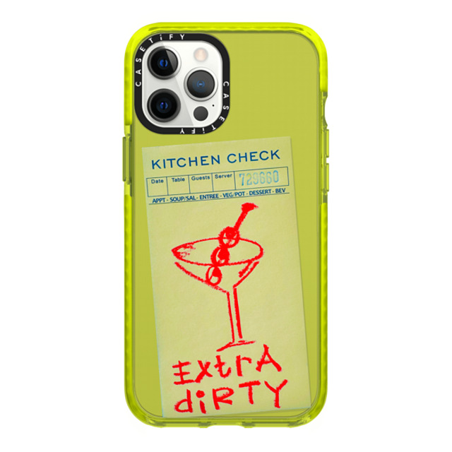 Laundry Room Studios x CASETiFY iPhone 12 Pro Max Case ネオン イエロー インパクトケース Extra Dirty Mother's Day Laundry Room Studios x CASETiFY iPhone 12 Pro Max Case ネオン イエロー インパクトケース Extra Dirty Mother's Day