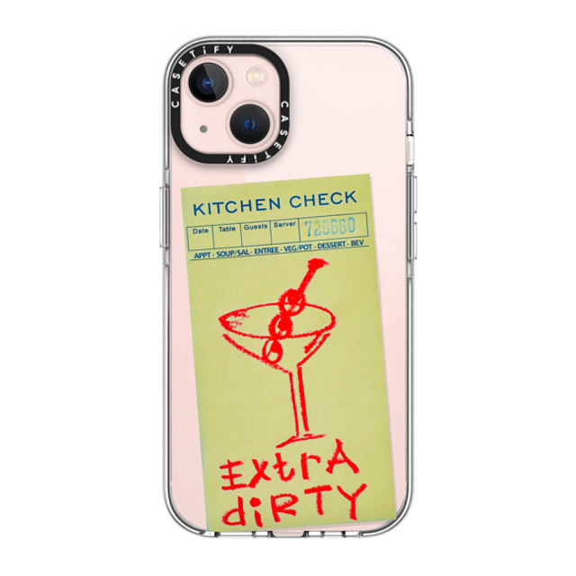 Laundry Room Studios x CASETiFY iPhone 13 ケース クリア クリア ケース MagSafe対応 Extra Dirty