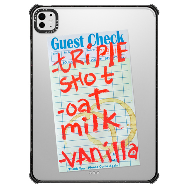 "Laundry Room Studios x CASETiFY iPad Pro 11" (M4) ブラック iPad インパクト ケース Triple Shot Oat Milk Vanilla Father's Day" "Laundry Room Studios x CASETiFY iPad Pro 11" (M4) ブラック iPad インパクト ケース Triple Shot Oat Milk Vanilla Father's Day"
