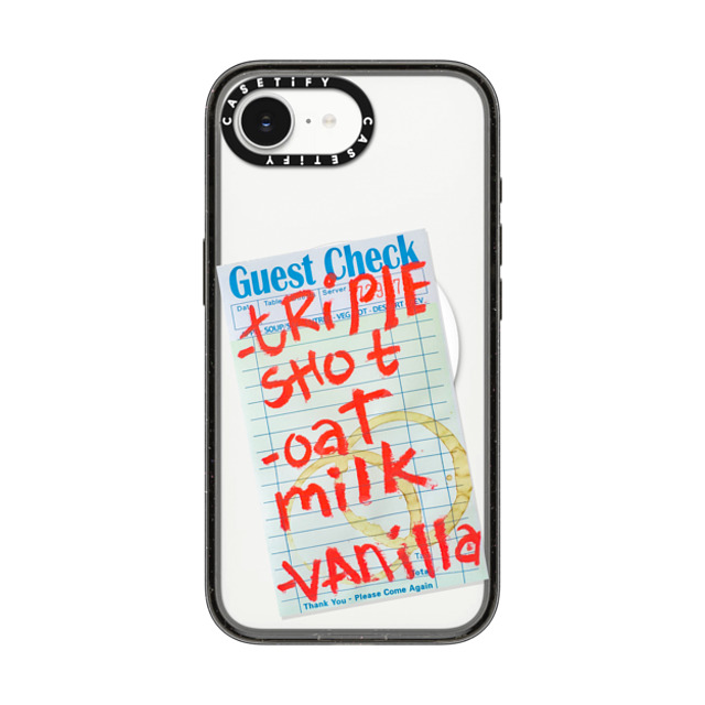 Laundry Room Studios x CASETiFY iPhone 16e Case Black Impact Case MagSafe Compatible Triple Shot Oat Milk Vanilla Father's Day Laundry Room Studios x CASETiFY iPhone 16e Case Black Impact Case MagSafe Compatible Triple Shot Oat Milk Vanilla Father's Day