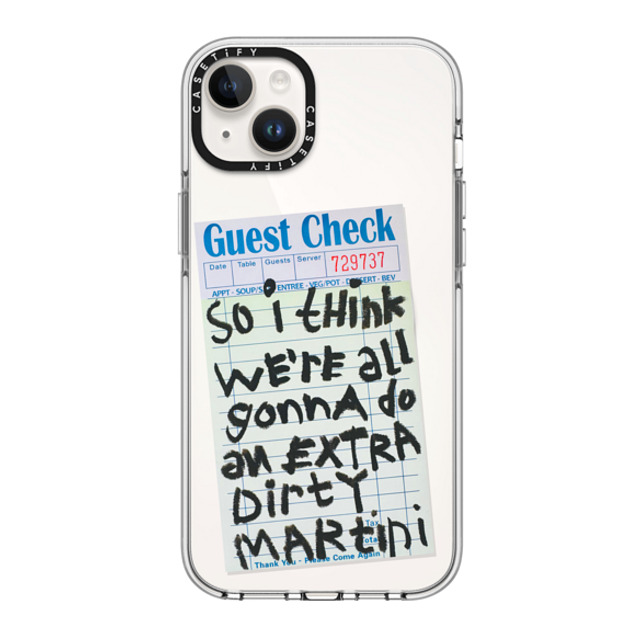 Laundry Room Studios x CASETiFY iPhone 14 Plus ケース クリア クリア ケース MagSafe対応 An extra dirty martini Father's Day Laundry Room Studios x CASETiFY iPhone 14 Plus ケース クリア クリア ケース MagSafe対応 An extra dirty martini Father's Day